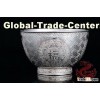 Silver Tableware--Small Bowl with Fortune, Fame, Longevity and Happiness
