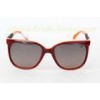 Orange Round Large Frame Sunglasses For Women , Handmade Acetate Frame
