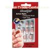 Plastic Two Color French Tip Fake Nails Manicure Natural Looking Fake Nails
