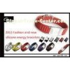 Personalized Pure Titanium Clasp Wrist Negative Ion Energy Power Balance Silicone Bracelet