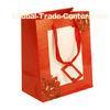 Personalized Art Paper Gift Carrier handle wedding gift bags red for promotional