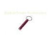 steel wire, aluminum Whistle customized color key ring / Promotional Keychains 30572