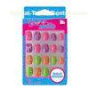 Fashion 3D Cracked Thumb Nail Art Cute Natural Looking Fake Nails For Girls