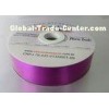 Fuschia Gold Pink 3 / 4 inch wide ribbon 100 meter , Metallic poly ribbon 1 - 1 / 4" Width