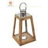 Indoor / outdoor contemporary Wood Candle Lantern for decoration