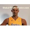 Kobe Bryant Wax Figure / Realistic Wax Sculptures For Museum Display , Memorial Hall