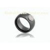 WomenS Black Ceramic Silver Ring With Pink Cubic Zirconia , # 50 - # 60 CSR0611-pink