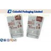 100g Glossy printing PET / PE Pet Food Packaging With Zipper top