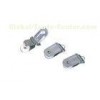 Conference Stainless steel metal flip top hanging ID card holder, name Badge Holder Clip 30278