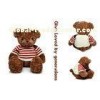 15 Inch brown Stuffed Softest plush toys Gifts , Sweater brown stuffing teddy bears