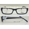 Black And White Acetate Optical Frames For Lady , Classical Double Colors
