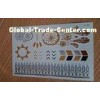Fashion metallic gold body tattoo jewelry  with silk screen printing