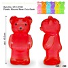 Plastic Blowed Bear Coin Bank