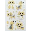 pup dog home Wall Puffy Animal Stickers custom printed Removable