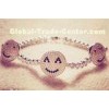 Kids Evil Eye Jewelry Three Smiling Face With Rhodium Plated Bracelet