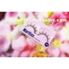 Black Synthetic Glitter False Eyelashes With Clear Band , Celebrity False Eyelashes