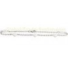 Long Sterling Silver Bracelet With White Heart Ceramic For Engagement , CSB0873