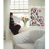 Colorful cartoon Nontoxic Large Wall Flower Stickers YX-009