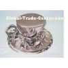 Light Coffee Ladies' Church Hats With Rose Trimming , Church Hat For Black Women