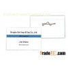 PVC Vinyl Safety pin meeting identity card, Conference Name Badge Holders on clothes 30385