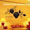 Personalised Antique Custom Vinyl Wall Flower Stickers G221