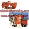 Geared trolley durable with simple structure