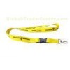 Silk screen printed 20mm Polyester name badge ID Card Holder Lanyard with detachable buckle 30028