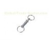Double pull, Push apart key ring, steel wire Promotional Keychains 30598