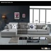 Sectional sofa top selling living room fabric & leather sofa furniture Model C698