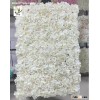 UVG 5ft white artificial flower wall with silk hydrangea and rose for wedding decoration