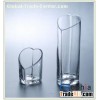heart glass vases