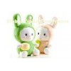 Girly 35CM Cute cartoon color rabbit plush toy Gift stuffed easter bunnies