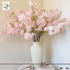 UVG CHR092 1m white artificial cherry blossom branches wholesale with silk flowers for weddings