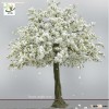 UVG 13ft white artificial cherry blossom tree with fiberglass trunk for wedding decoration