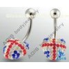 Smoked Topaz Belly Ring Jewelry
