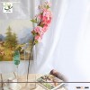 UVG CHR091 Pink artificial cherry blossom branch in silk flowers for wedding decoration