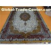 oriental persian rug vintage handmade hand knotted pure silk floor carpet  (silkcarpet@126.com)