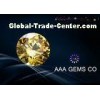 Round Shape Yellow 4 MM Moissanite Diamonds For Ring , Nacklace