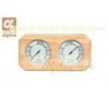 Oblique Angled Shape Finnish White Pine Sauna Precision Hygrometer temperature for sauna