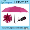 fancy 3 fold LED umbrella