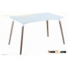 Plastic dining table, Measure: 1200*800*750mm,morden design