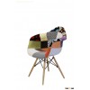 Fabric dining chair, colourful