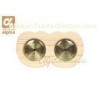 Golden Instrument Natural Wooden White Pine Sauna Thermometer Hygrometer OEM