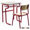 New modern Childrens School Desk and Chair - Wood and Cast Iron