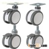 twin wheels medical caster