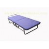 Single Metal Roll Away Portable Folding Bed with Wheels , Iron Frame and Sponge Mattress