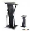 GZ MAX Elegant Metal Podium with Leather Covered