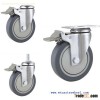 Swivel Plastic brake TPR caster wheel