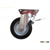 160mm garbage bin rubber caster wheel