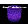 Portable LED Pub Bar Stools Drum Shape Light Up Seat Outdoor For Christmas , Festival